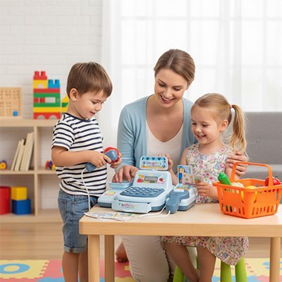 Caisse enregistreuse jouet | Interactive Mathématique - JOUET - PRO