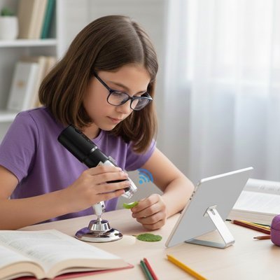Microscope portable enfant | Découverte Scientifique - JOUET - PRO